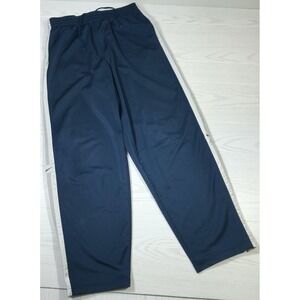 Vintage Nike Track Pants Men XXL Blue Ankle Zip Elastic Waist Drawstring Sports